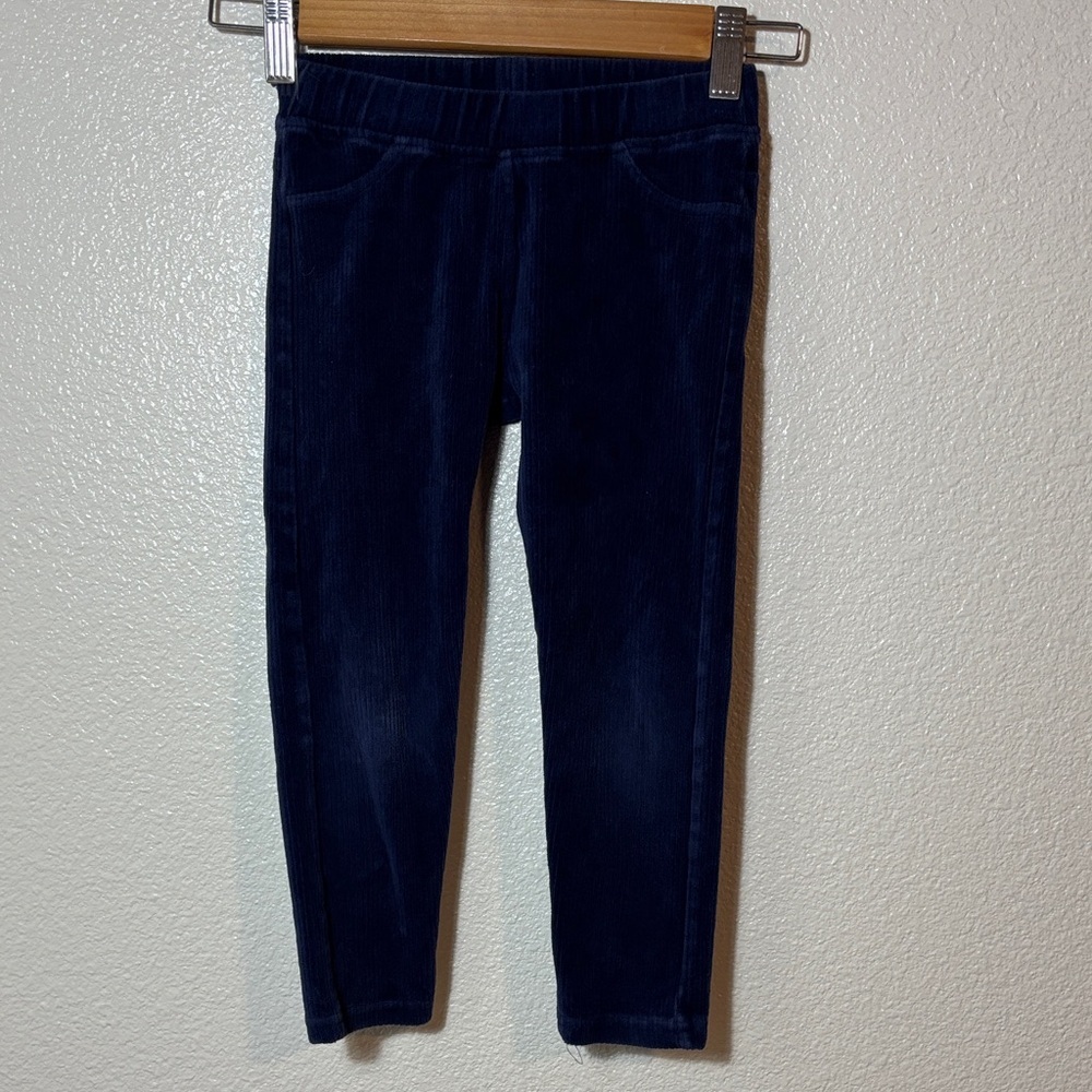 Hanna Andersson Navy Blue Corduroy Jegging Pants Size 5 | casual | stretchy